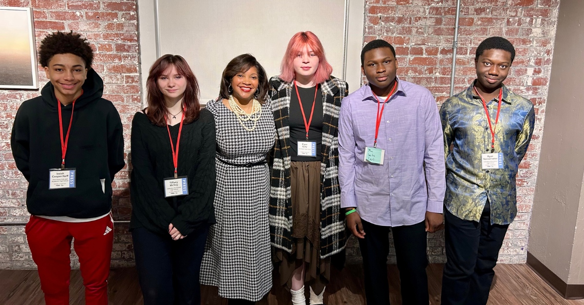 chapman with students